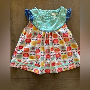 Matilda Jane Teal and Multicolor Fruit Top